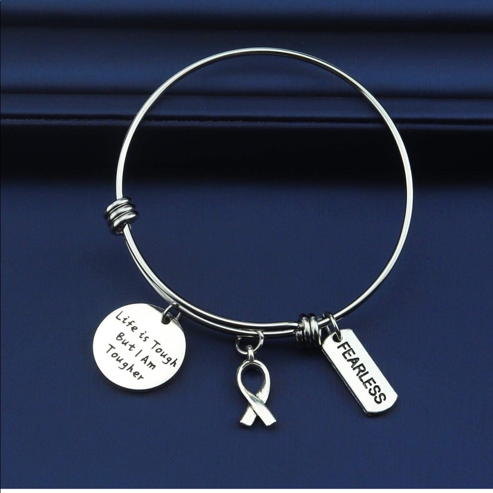 Bracelet— Life is Tough But I’m Tougher /silver